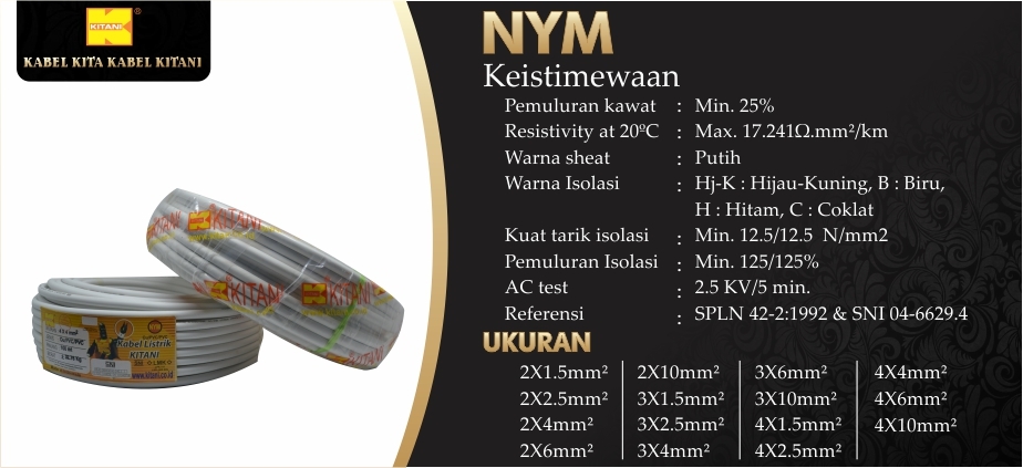 Nym 4 x 2.5 mm 100 meters